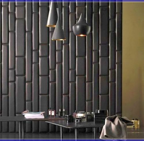 black wall tile